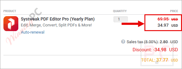 systweak pdf editor checkout page with coupon systweak pdf editor checkout page with coupon