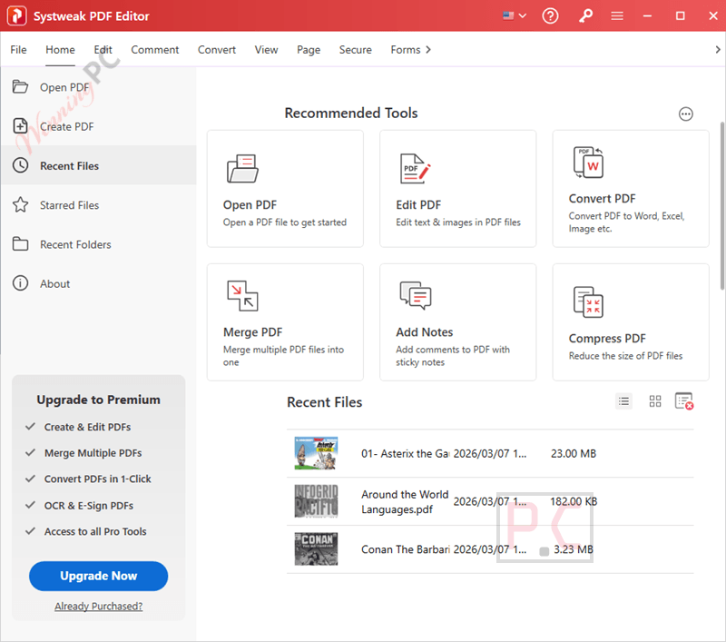 systweak pdf editor main screenshot Systweak PDF Editor