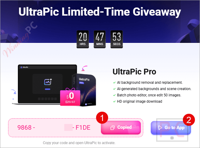 ultrapic giveaway page ultrapic giveaway page