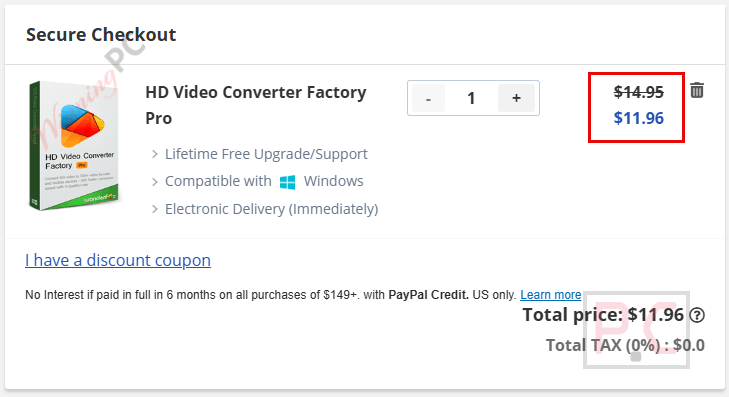 wonderfox hd video converter factory pro checkout page with coupon wonderfox hd video converter factory pro checkout page with coupon