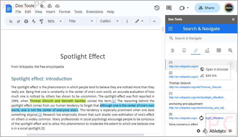 ablebits doc tools for google docs manage links ablebits doc tools for google docs manage links