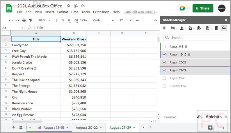 ablebits sheets manager for google sheets manage multiple sheets ablebits sheets manager for google sheets manage multiple sheets