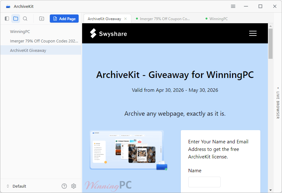 archivekit screenshot