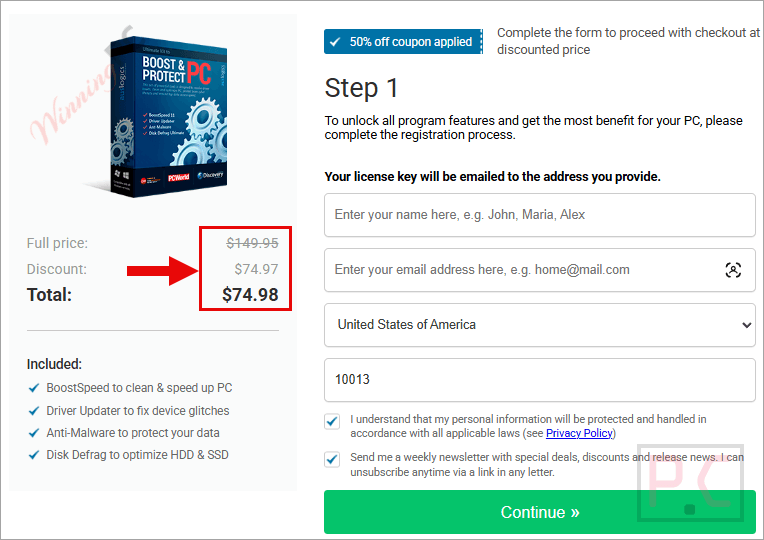 auslogics essential tools checkout page with coupon auslogics essential tools checkout page with coupon