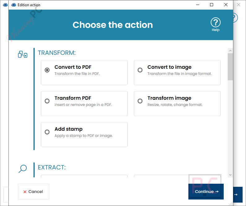 choose rofiles action choose rofiles action