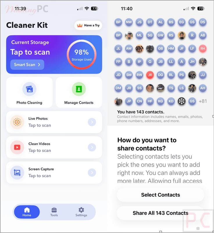 cleaner kit for ios main screenshots Cleaner Kit for iOS Coupons & Deals