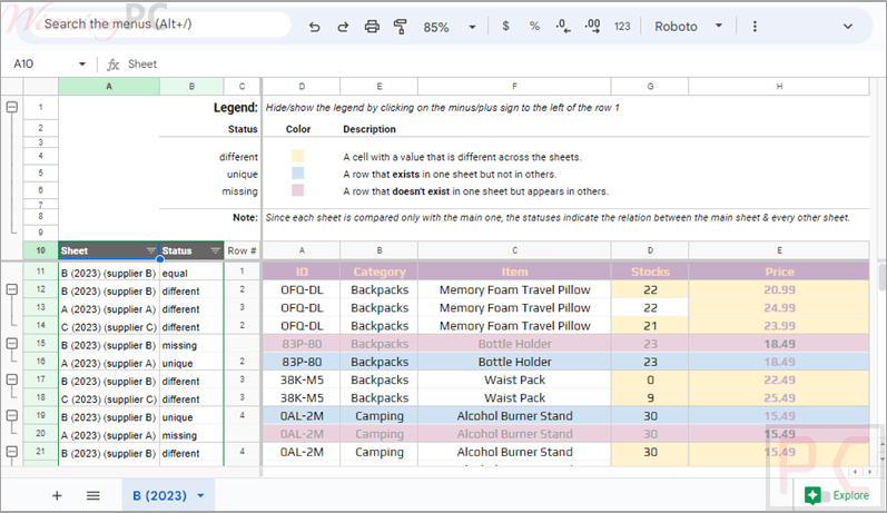 compare sheets for google sheets review comparison report compare sheets for google sheets review comparison report