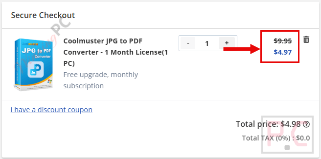 coolmuster jpg to pdf converter checkout page with coupon coolmuster jpg to pdf converter checkout page with coupon