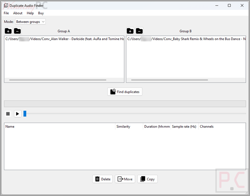 duplicate audio finder screenshot Duplicate Audio Finder Screenshot