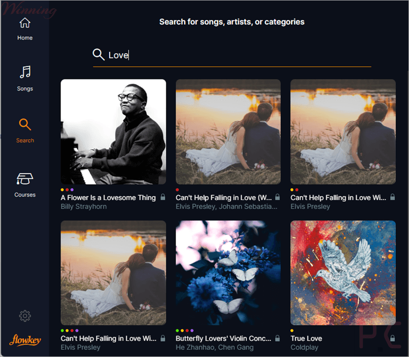 flowkey search
