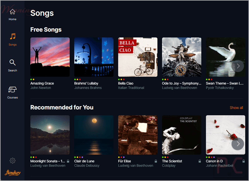 flowkey songs