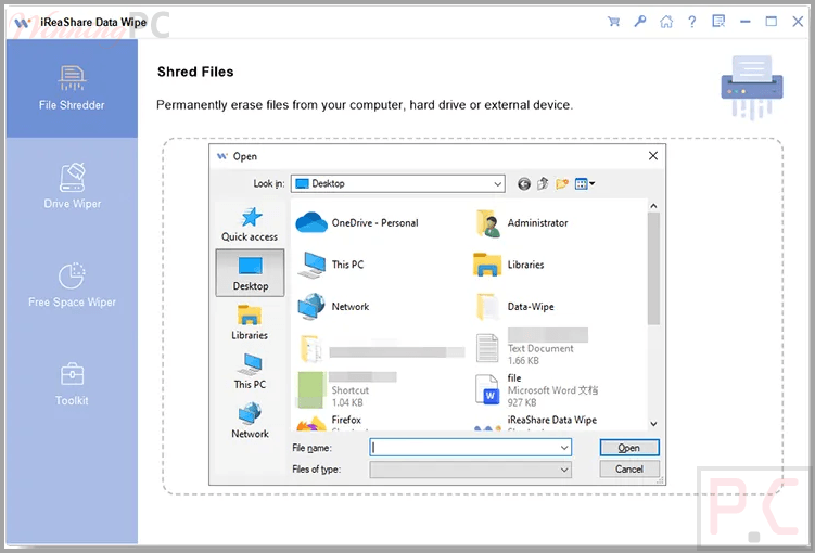 ireashare data wipe add file ireashare data wipe add file