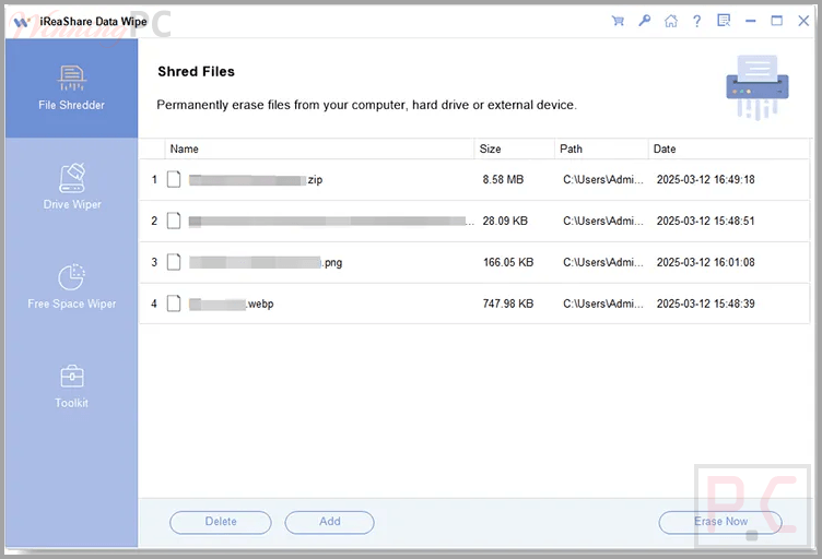 ireashare data wipe erase now ireashare data wipe erase now