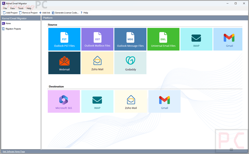 kernel email migrator screenshot Kernel Email Migrator Coupons & Deals