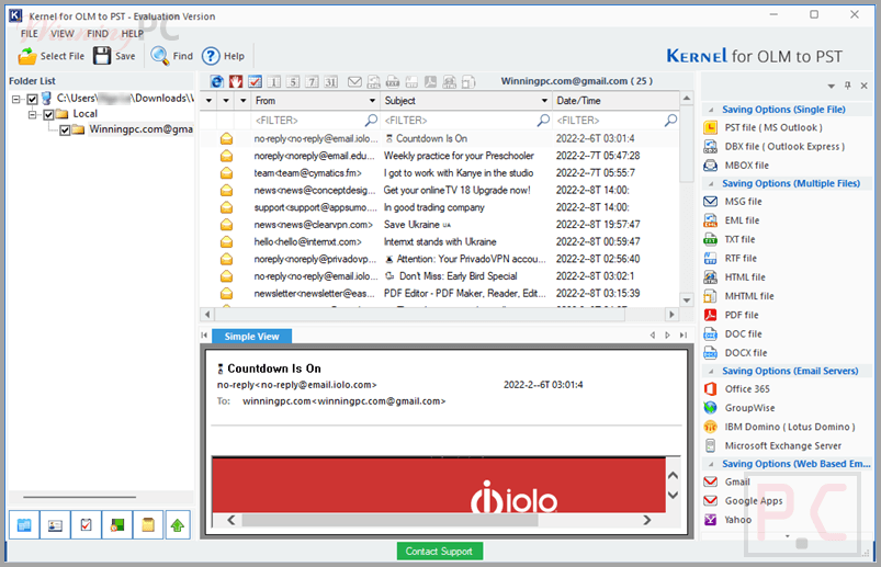 kernel for olm to pst new screen kernel for olm to pst new screen