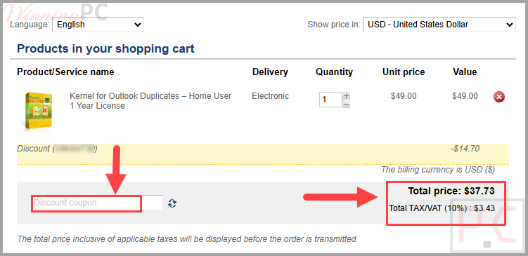 kernel for outlook duplicates remover coupon code