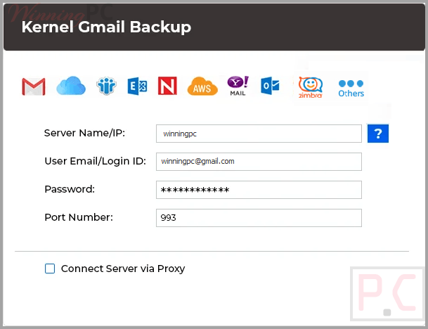 kernel gmail backup screenshot kernel gmail backup screenshot