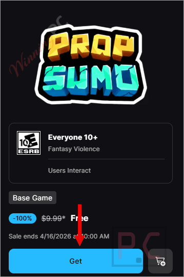 prop sumo giveaway page