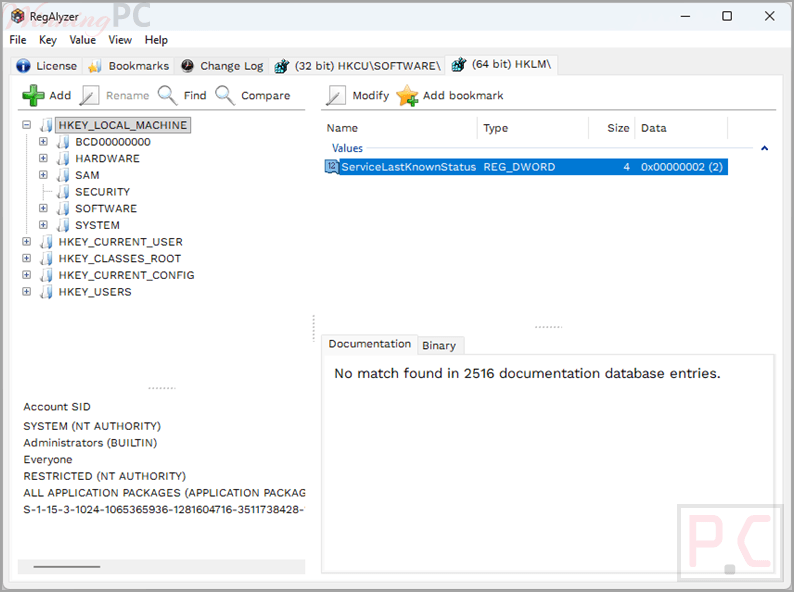 spybot regalyzer screenshot RegAlyzer Coupon Code