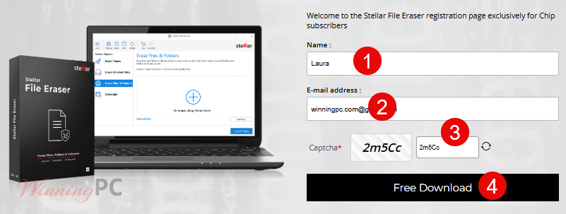 stellar file eraser giveaway link