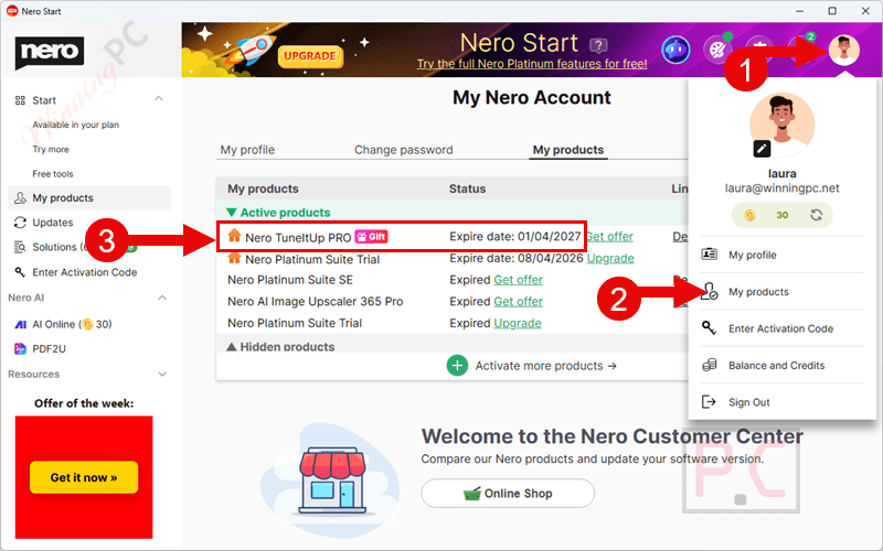 subscription nero tuneitup pro free subscription nero tuneitup pro free