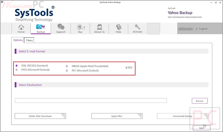 systools yahoo backup format systools yahoo backup format