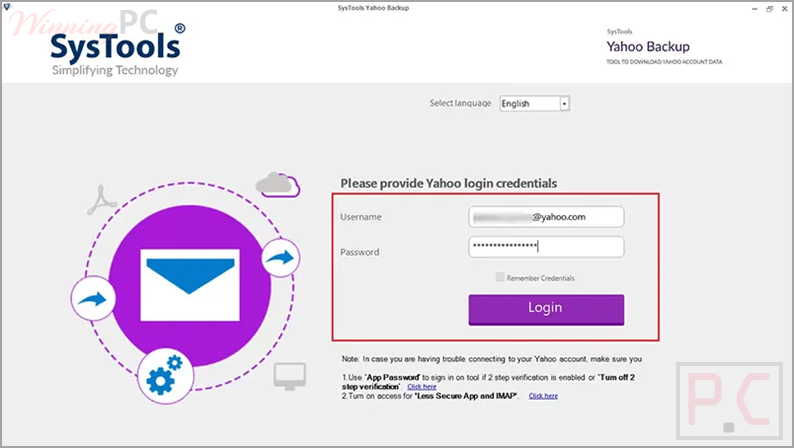 systools yahoo backup screenshot SysTools Yahoo Backup Coupons