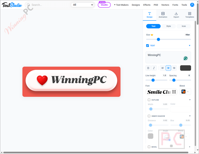 textstudio premium button maker