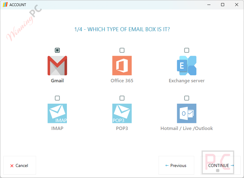 type of email auto print order