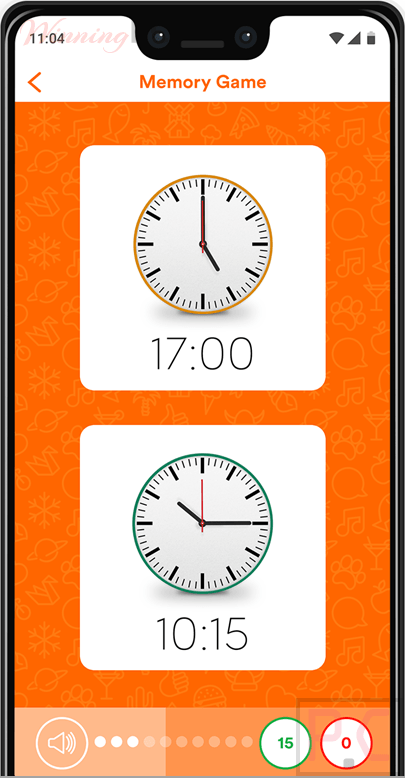 utalk memory game screen