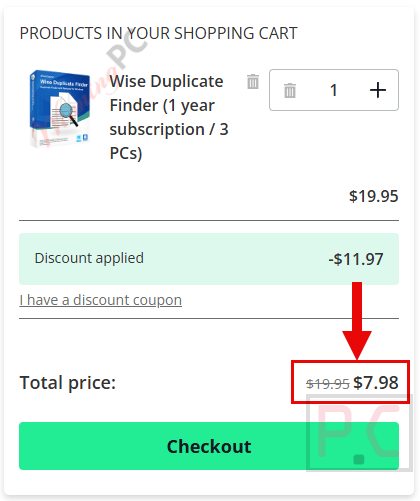 wise duplicate finder pro checkout page with coupon wise duplicate finder pro checkout page with coupon