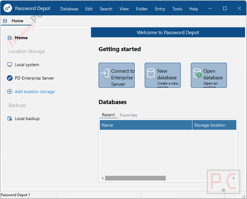 AceBIT Password Depot Main Screenshot