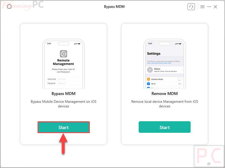 anyunlock bypass mdm select device