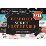 Beautiful Script Font Bundle Giveaway Download