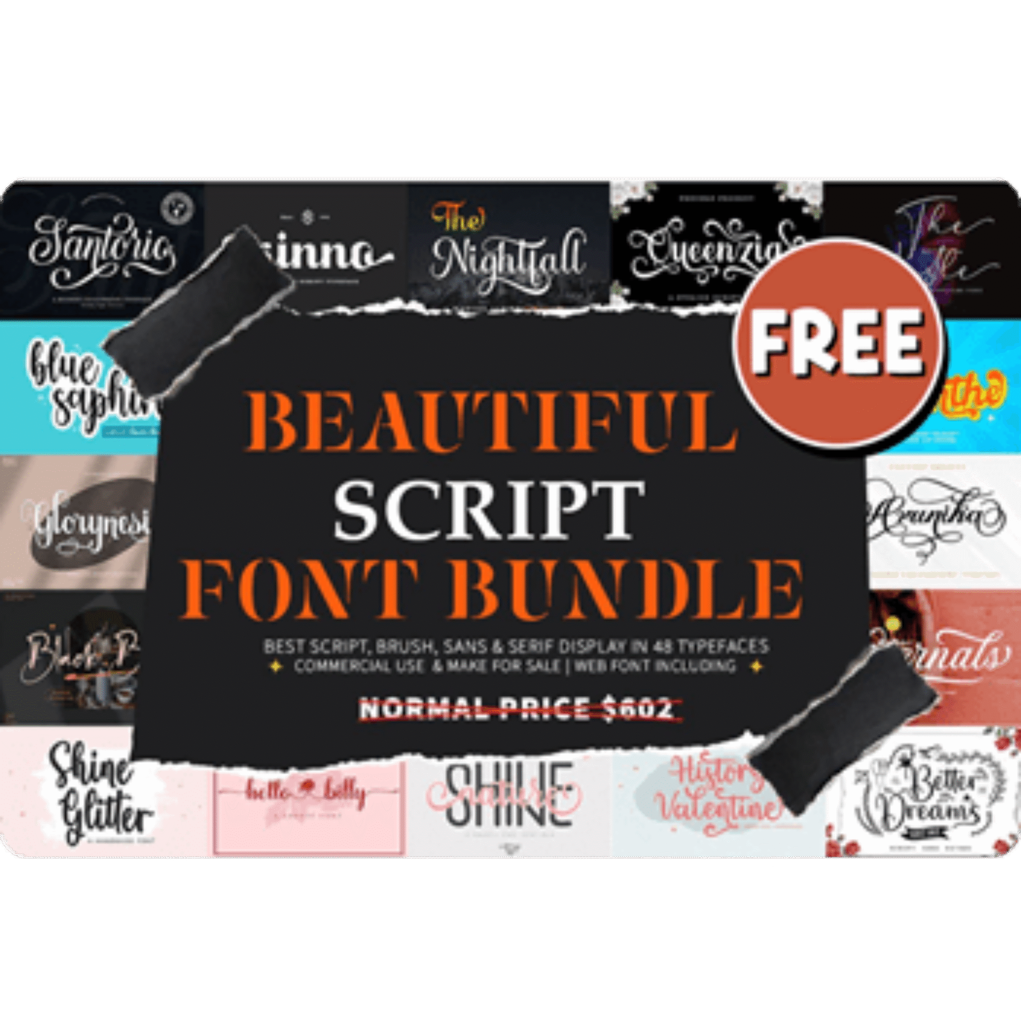 The Beautiful Script Font Bundle Giveaway Download 2026
