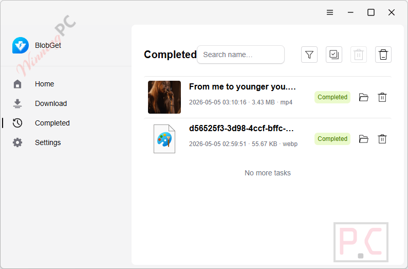 blobget download manager completed blobget download manager completed