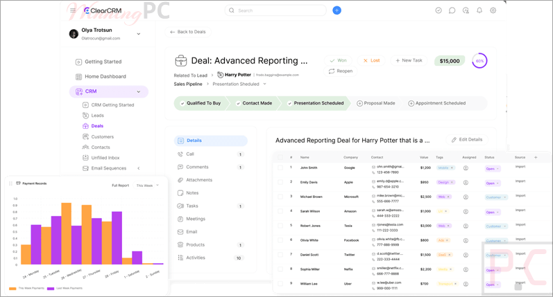 clearcrm screenshot ClearCRM Coupon Codes & Deals