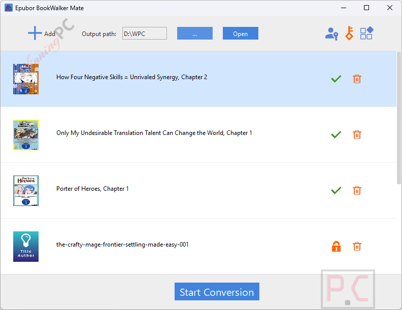 conversion epubor bookwalker mate Epubor BookWalker Mate Screenshot