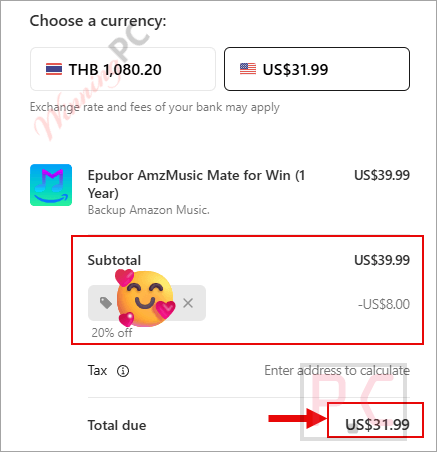epubor amzmusic mate checkout page with coupon epubor amzmusic mate checkout page with coupon