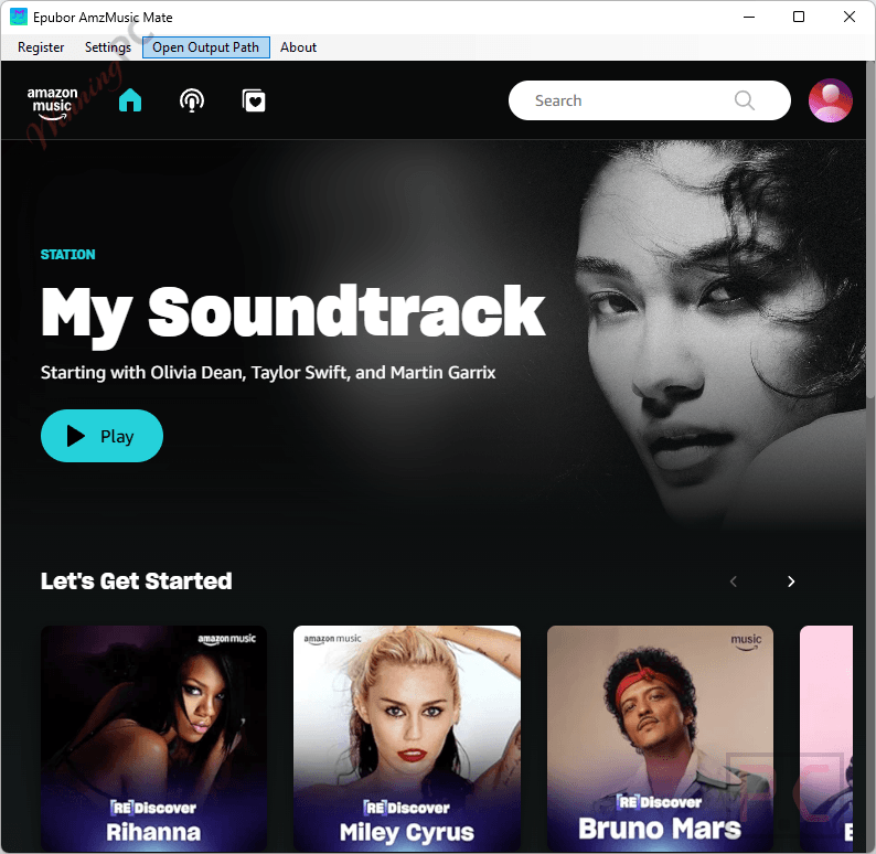epubor amzmusic mate main screenshot Epubor AmzMusic Mate Screenshot