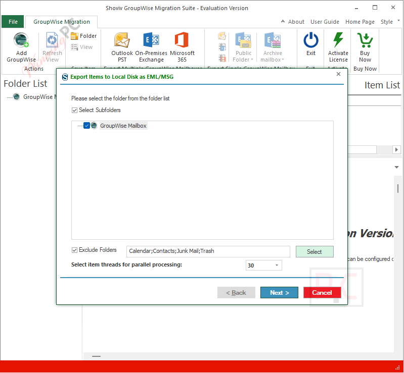 export items shoviv groupwise to outlook coupon code