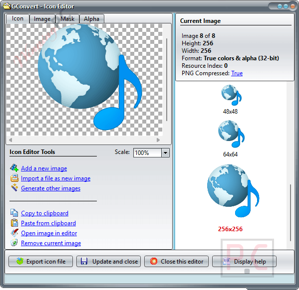 icon editor gconvert icon editor gconvert