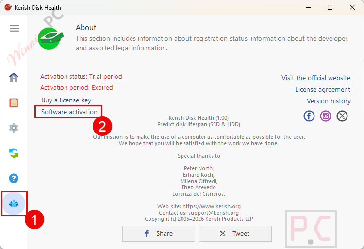 kerish disk health activation kerish disk health activation
