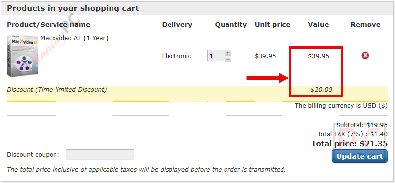 macxvideo ai checkout page with coupon macxvideo ai checkout page with coupon