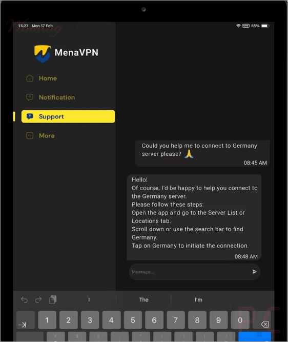 menavpn support