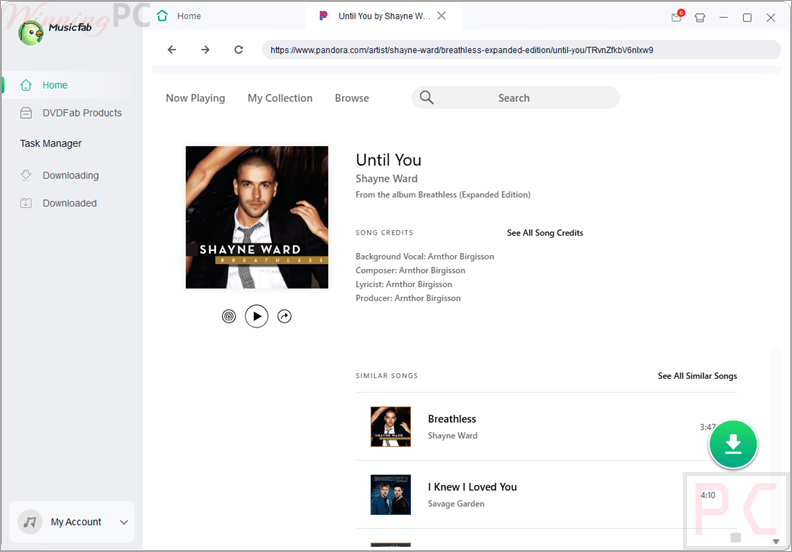 musicfab pandora converter screenshot musicfab pandora converter screenshot