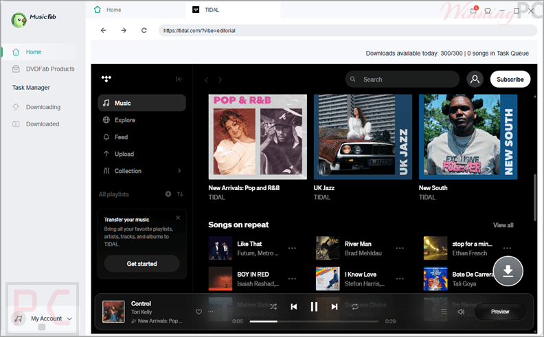 musicfab tidal converter screenshot musicfab tidal converter screenshot