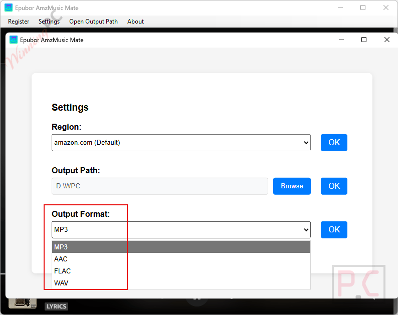 output format epubor amzmusic mate output format epubor amzmusic mate