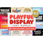 Playful Display Font Bundle Giveaway Download