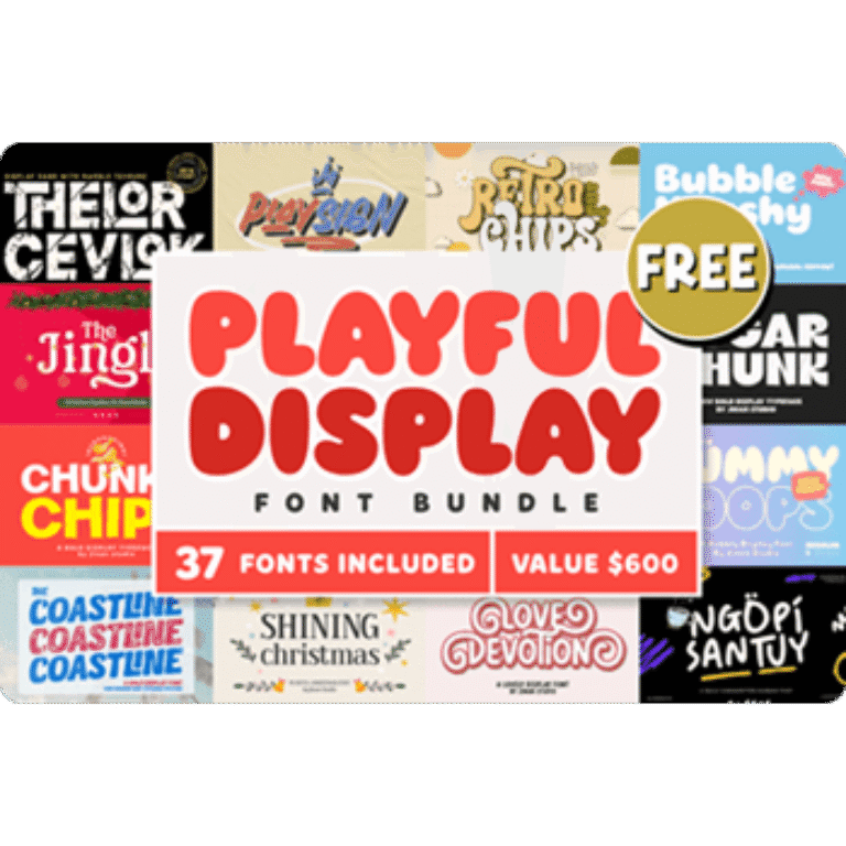 Playful Display Font Bundle